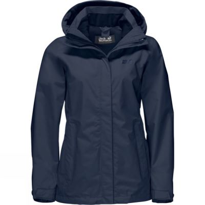 Chaquetas Jack Wolfskin Seven Lakes Mujer - Azul Marino - Chile FMH548076